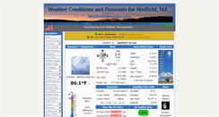 Desktop Screenshot of medfieldweather.com